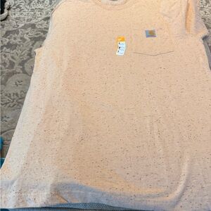 Carhartt Tan Speckled Tee with Pocket